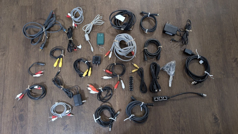 27 Piece Reseller Mixed Lot Power Cord Ac Adapter RCA Cable HDMI Coaxial ,& More - Image 2 of 4