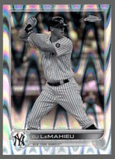 2022 Topps Chrome Sonic #20 DJ LeMahieu Black & White RayWave