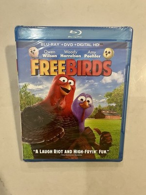 SEALED Free Birds Movie Blu-ray + DVD + Digital HD - Brand New Free Shipping