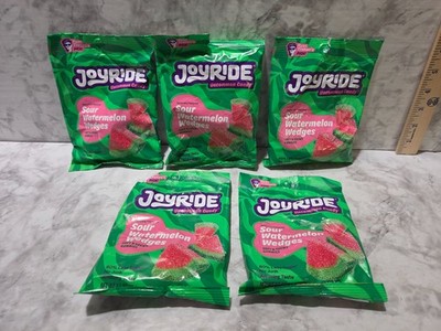 Lot of 5 Joyride Sour Watermelon Wedges Gummies 3.5 OZ each 4/2027