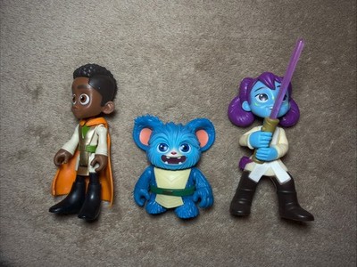 Star Wars Young Jedi Adventures 3 Figuren, Lys Solay, Nubs, Kai Brightstar 