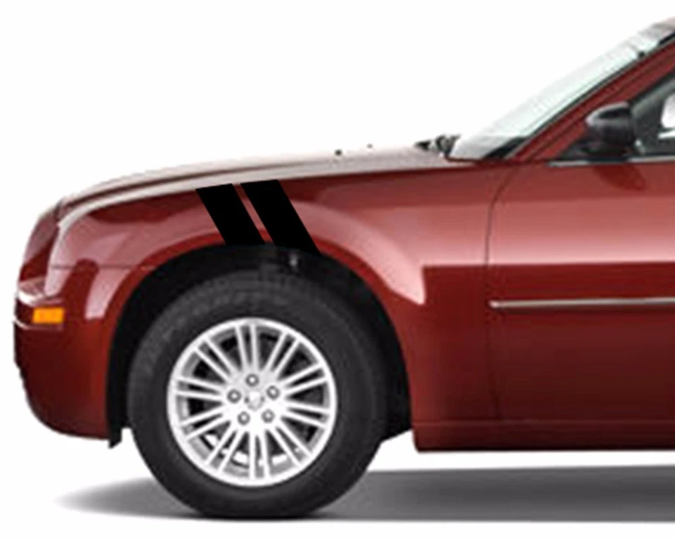 NUEVO Vinilo Hash Mark RACING STRIPES Guardabarros Deportivo 4" Calcomanías (Se adapta a Chrysler 300) Foto 2 de 4