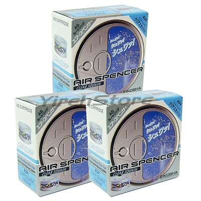 Air Spencer A24 Cartridge Clear Squash Scent 3-pk  Car Air Freshener Eikosha JDM