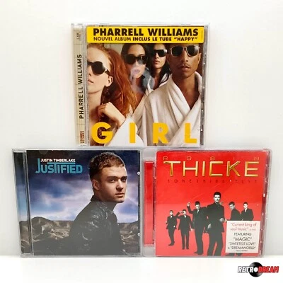 LOT 3 CD FUNK SOUL RNB : JUSTIN TIMBERLAKE / ROBIN THICKE / PHARRELL WILLIAMS - Photo 1/4