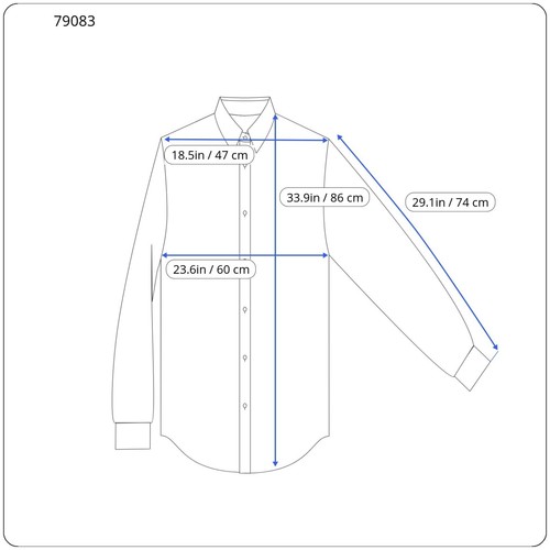 SUITSUPPLY Traveller Men Shirt 41L/16L Slim Blue Pure Cotton Long Sleeve Twill - Picture 4 of 7