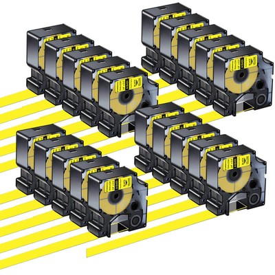 Compatible Label Tape 18491 Flexible 3/4'' x 11.5' for DYMO Rhino 5000 6000 20PCS
