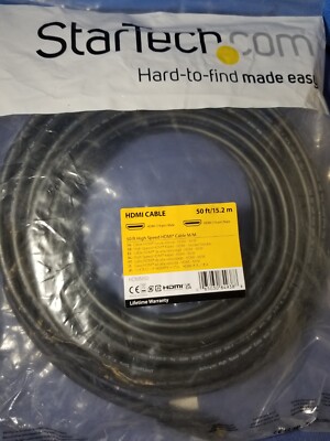 StarTech.com 50 ft High Speed HDMI Cable M/M - 4K @ 30Hz - Good Quality Cable