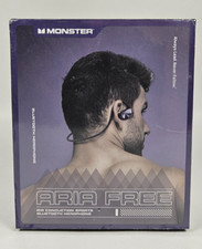 Monster Aria Free Open Ear Headphones Wireless Bluetooth, Air Conduction NEW