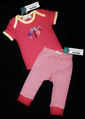 Baby MÄDCHEN SENSE ORGANICS T-Shirt & Leggings Outfit Set 3-6 Monate neu mit Etikett