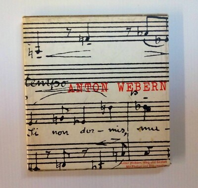 ANTON WEBERN   WEG UND GESTALT - 1ST ORIGINAL EDITION  VERY RARE   1961