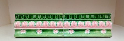 Rare Vintage 4 Piece Tiles H & R Johnson Majolica Art England Tiles. - Picture 10 of 19