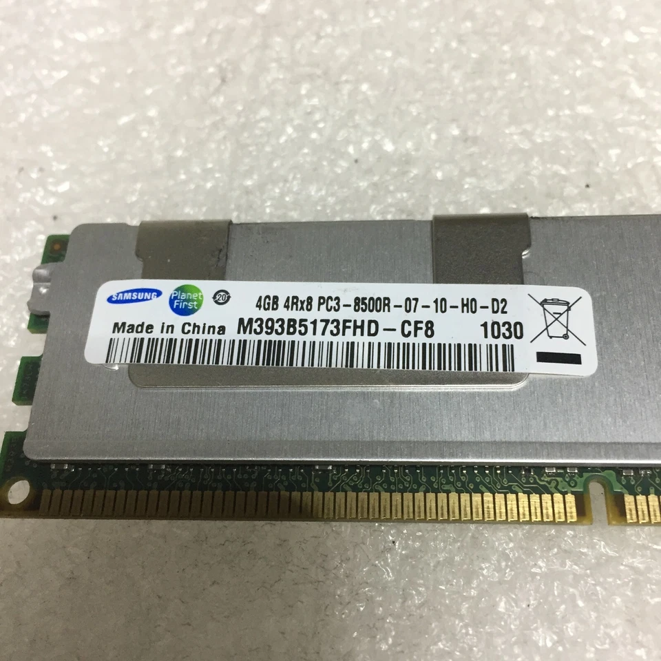 SAMSUNG 16GB 4x 4GB 4RX8 PC3-8500R M393B5173FHD-CF8 FREE S/H - Image 3 of 4