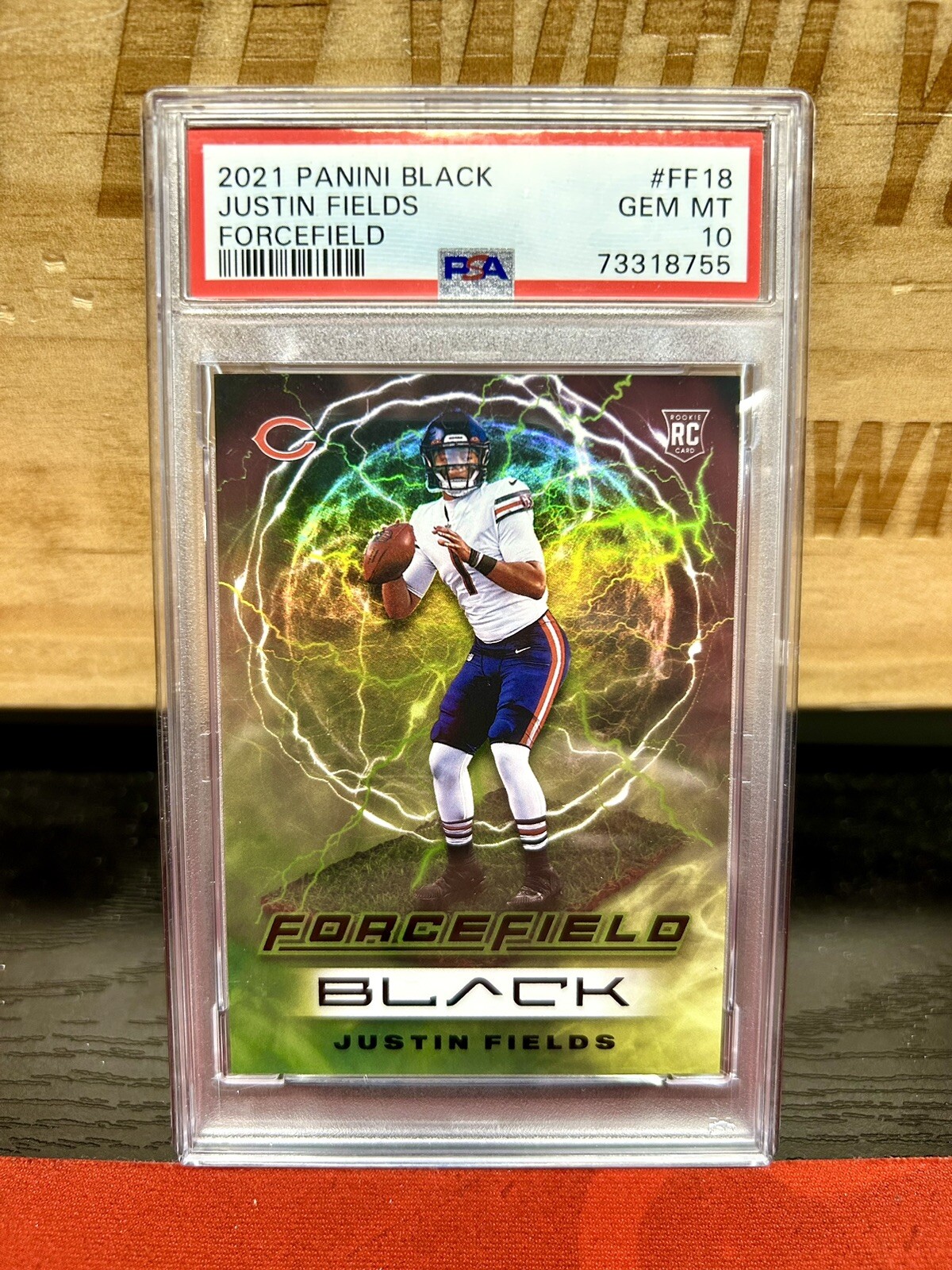 Justin Fields Panini Black Forcefield #FF18 Base