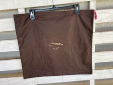 Kate Spade Medium Drawstring Dust Bag Brown with Gold Lettering 19"x17".