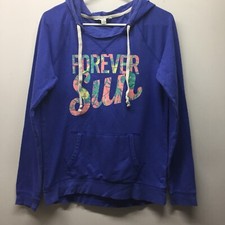 American Eagle Womens Size M Hoodie Blue FOREVER SUN