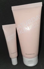 SATURDAY SKIN rise + shine GENTLE CLEANSER full size PLUS wide awake EYE CREAM