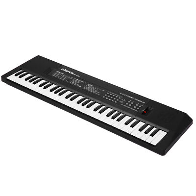 Digital Piano Keyboard 61 Keys Portable Electronic Instrument W/ Microphone R9I3