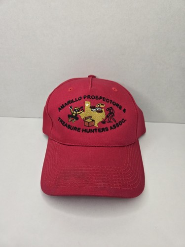 Amarillo Prospectors Treasure Hunters Association Adjustable Hat Cap Dad Men Red