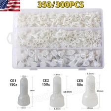 350Pcs Copper Core Nylon Closed End Crimp Cap Terminal Wire Connectors 22-10 AWG