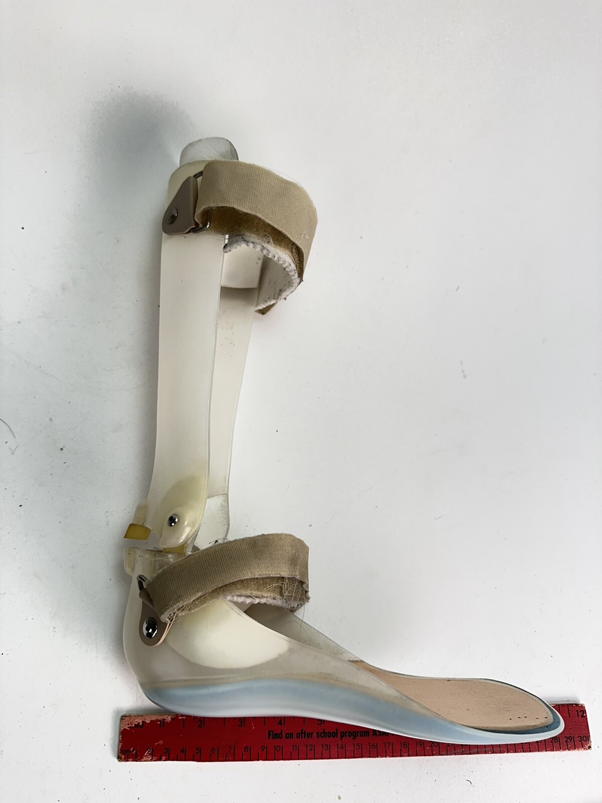 Left Metal AFO Brace Polio Ankle Foot Orthosis Custom Thermoplastic eBay
