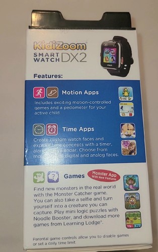 VTech KidiZoom Smartwatch DX2, Black  - Picture 9 of 10