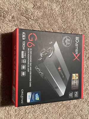 Creative Sound BlasterX G6 7.1 External USB Sound Card