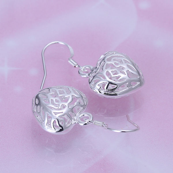 Hollow Heartbeat Wellness Heart Shape Drop Dangle Earrings In 925 Ster | Prime And Pure - Foto 4