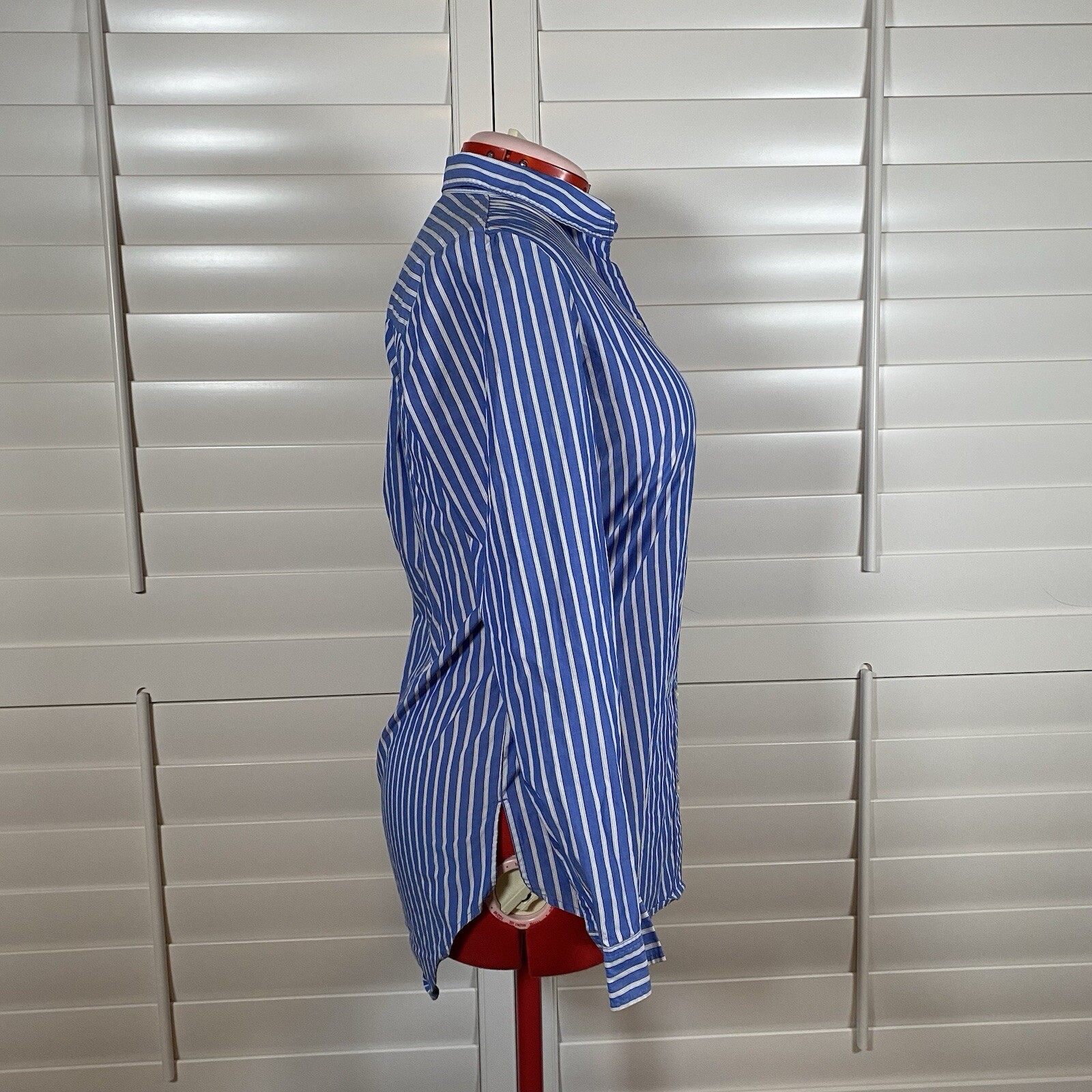 Gap Blue Striped Button Down Shirt Size Small - image 2