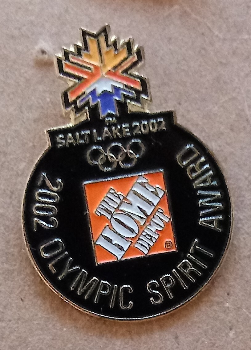 2002 Home Depot Salt Lake City Olympic Pin Spirit Award eBay