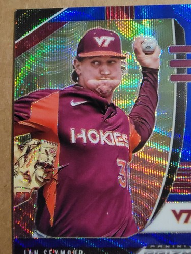 Ian Seymour 2020 Panini Prizm Draft Picks Blue Wave Baseball Card PDP57 - Picture 2 of 10