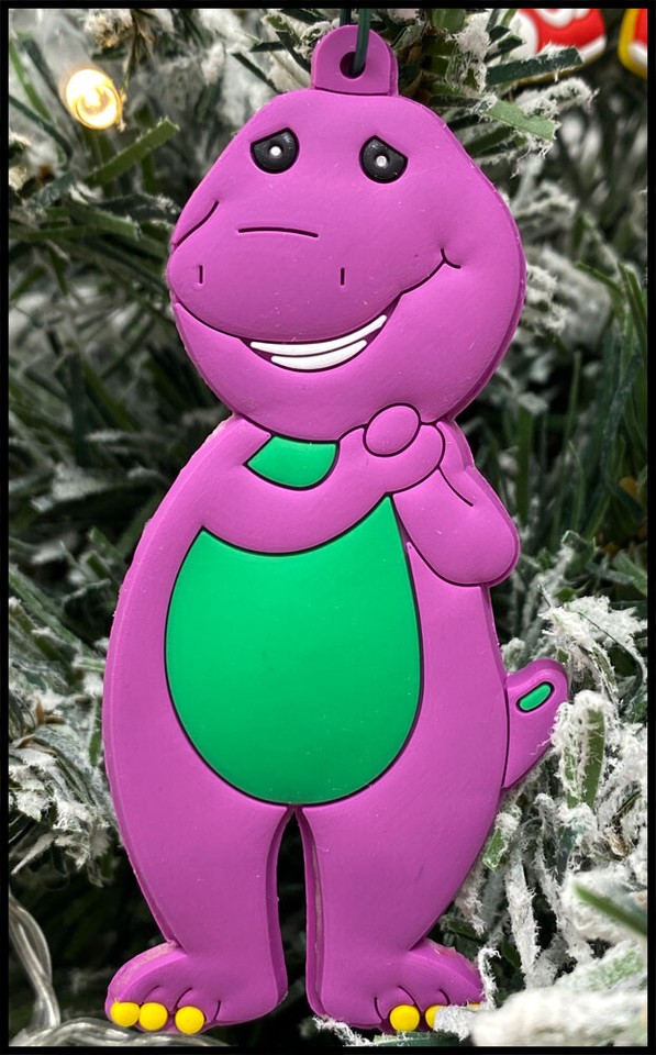 Barney Holiday Christmas Ornaments 5pc Set Barney, Bj, Baby Bop, Riff 5 ...
