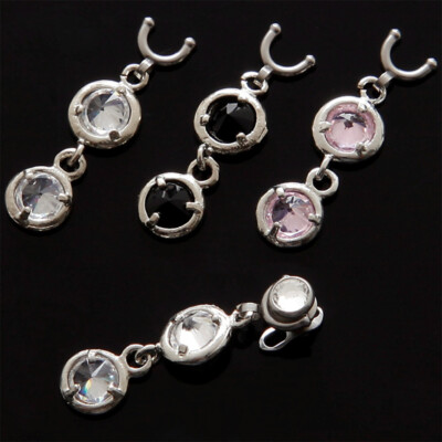 Clip On Anhänger 2 Kreise Charm für Dermal Anker Anchor Farbwahl