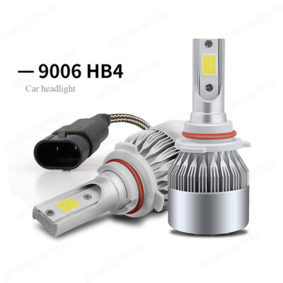 EBTOOLS 2 Ampoules LED HB4 9006 9200LM 110W 8000K Bleu Glace - Kit Phares Antibrouillard Voiture