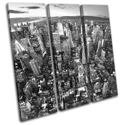 Impression D'Art Mural Vintage New York Sur Toile - Décoration Bois Moderne - Bold Bloc Design