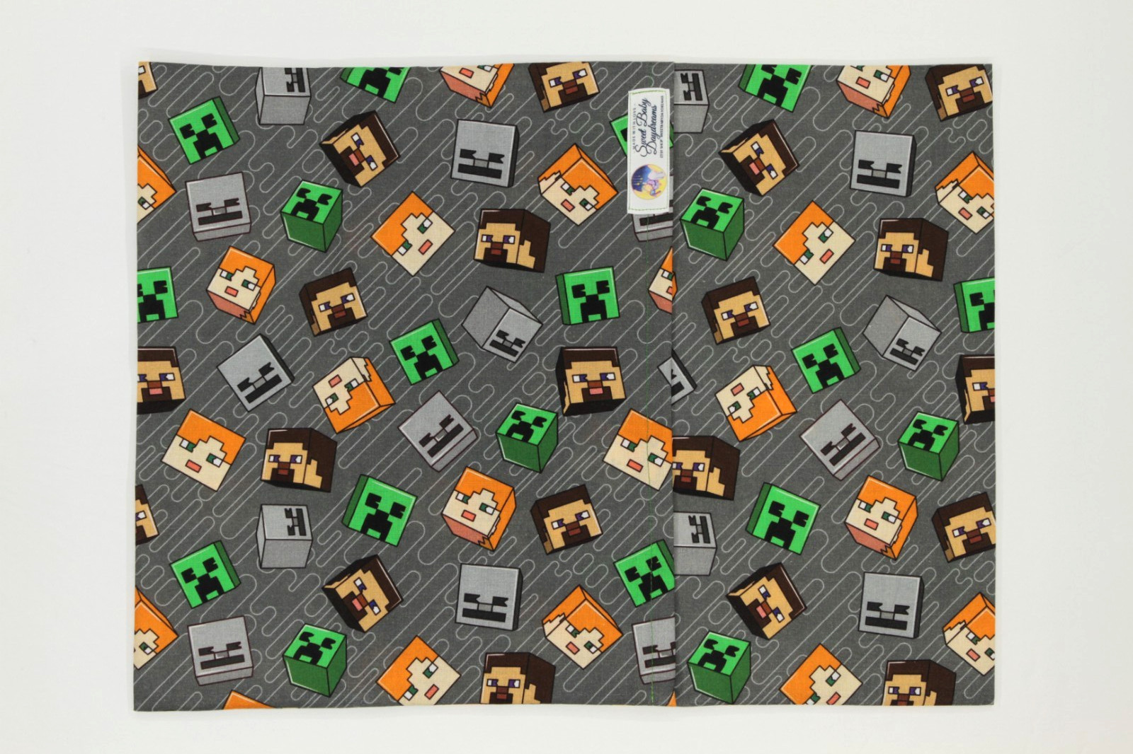 Travel Pillow Case-Cotton- 12''x16'' -13''x18'' Minecraft- Toddlers Pillow Case