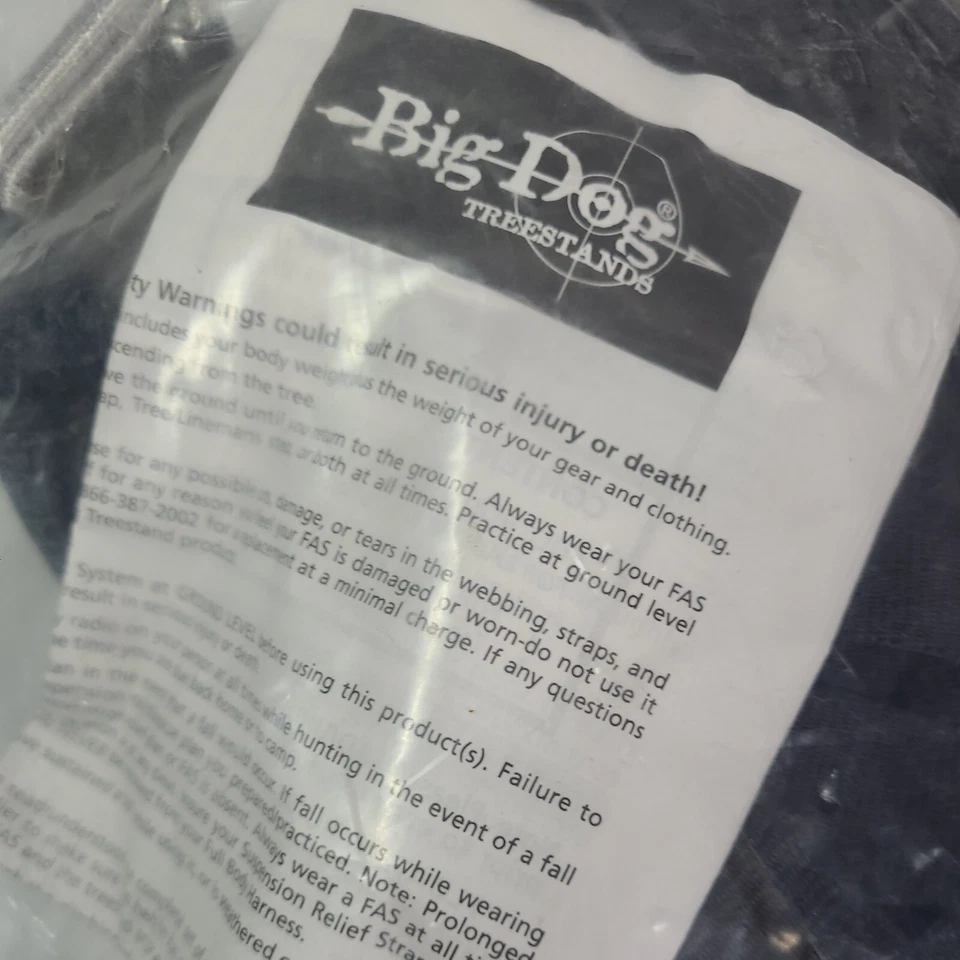 TMA Big Dog Treestands Full Body Fall Arrest Harness System BDH-2000S BDH-2001S - Image 2 of 4