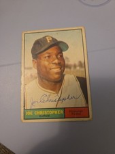 1961 Topps #82 Joe Christopher Autographed Auto Vintage Signed Rare Retro Card