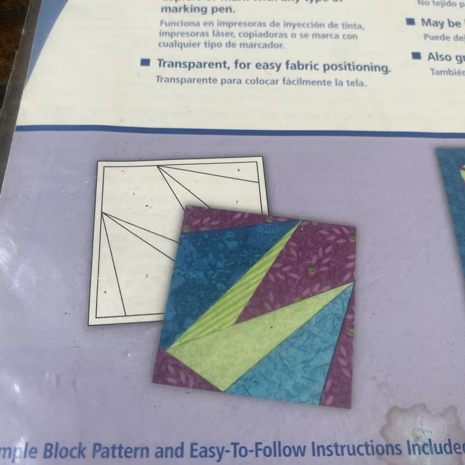 June Tailor Perfect Piecing - Hojas base - Paquete de 25 hojas Foto 4 de 4