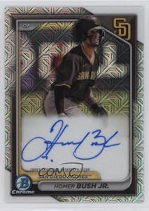 2024 Bowman Chrome Prospect Mega Box Auto Homer Bush Jr #BMA-HB Auto