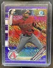 2019 Bowman Chrome Geraldo Perdomo 1st Purple Shimmer Refractor #BCP-191