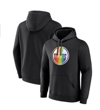 NHL Hockey Edmonton Oilers Womens Pride Black Pullover Hoodie