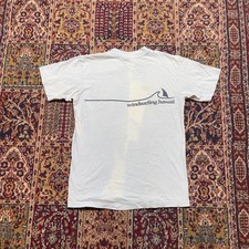 VTG 80s Windsurfing Hawaii T Shirt Light Blue Faded Graphic Men's M USA Stripe