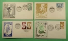 DR WHO 1950S SPAIN 4 FDC  R71703