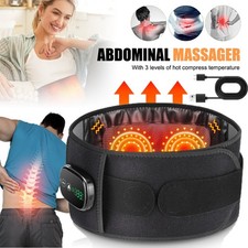 Cordless Heating Pad with Massager for Back Pain Relief, Lower Back Massager