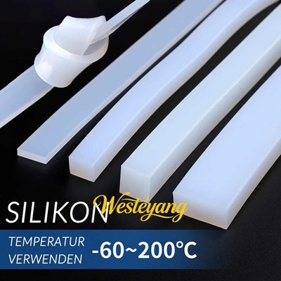 Quadrat Silikon Schnur Silikonstreifen Dichtungsstreifen Silikon 4mm bis 30mm