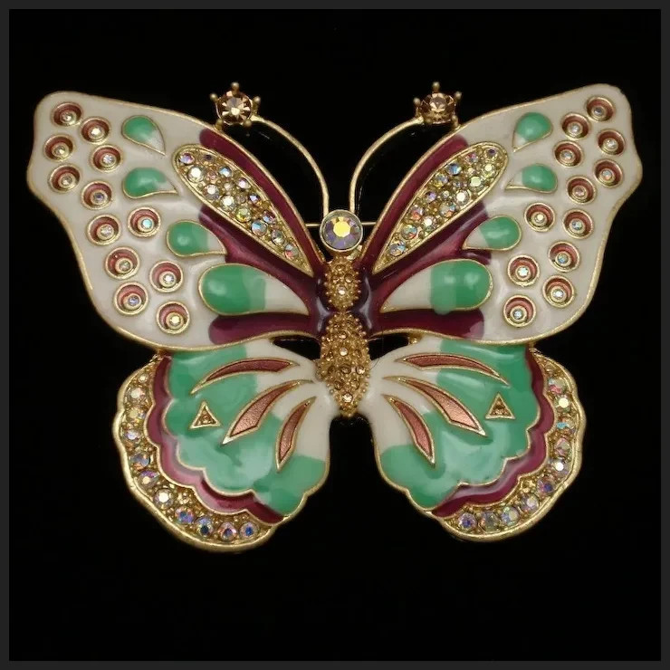 KJL KENNETH J. LANE Large Enamel and Diamante Cry… - image 6