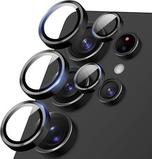 Camera Lens Protector for Samsung Galaxy S25 Ultra, Tempered Glass Black