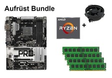 Bundle ASRock AB350 Pro4 + AMD RYZEN 3 5 7 CPU + 8GB bis 32GB RAM + M.2 wählbar