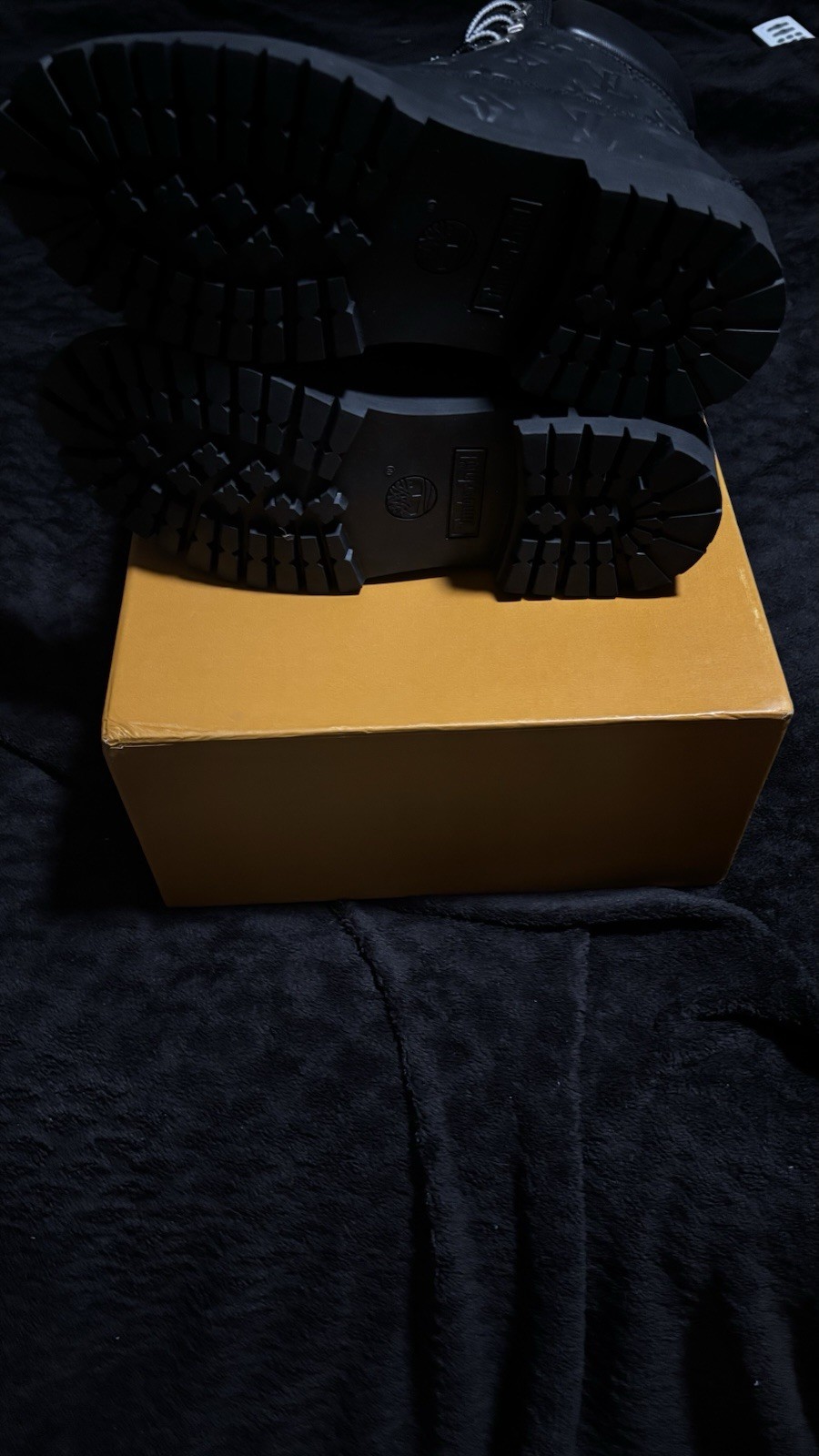 Louis Vuitton X Timberland Ankle 6in Boots US SIZE 10  Black Monogram Authentic image 5