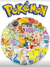 Pokemon Anime Sticker LOT x50 Pcs Decoration Decals 